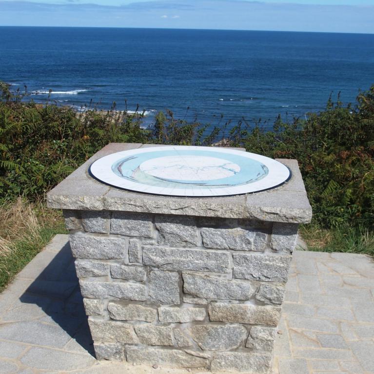 Table d'orientation à la Pointe de l'Isle