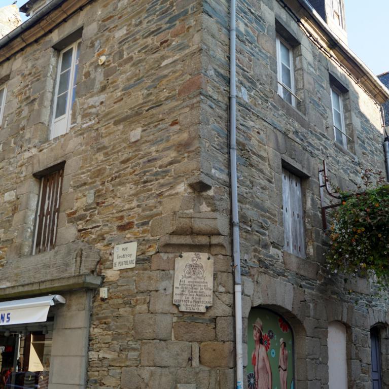 Plaque commémorative du Chevalier de Pontblanc