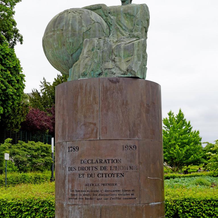 Monument de la déclaration des droits de l'homme et du citoyen, place du Chatelet
