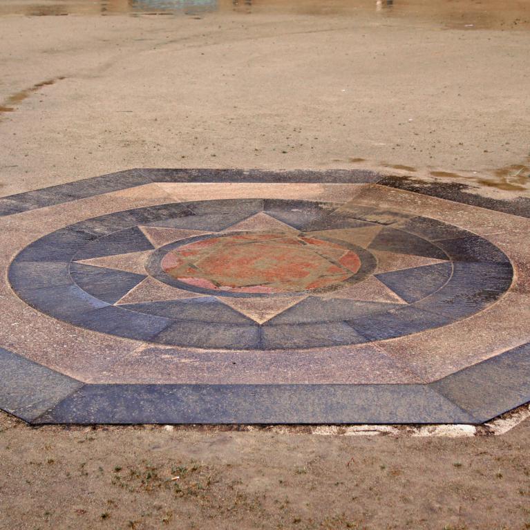 Pavement du tepidarium des thermes de la villa de kervenennec