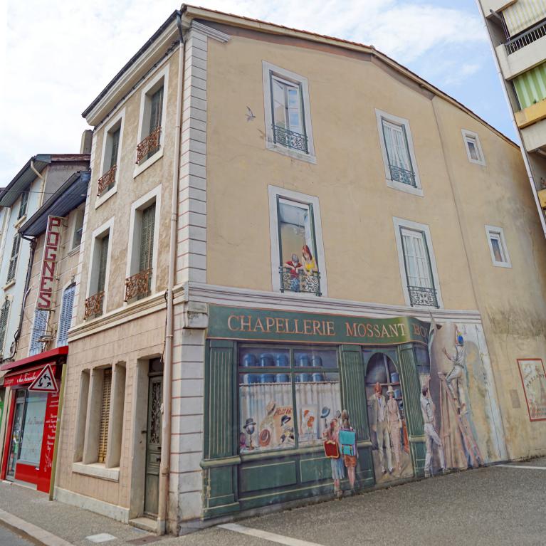 Fresque en hommage à Charles Mossant