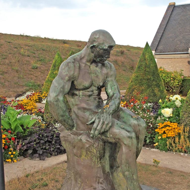 Statue l'Homme Assis